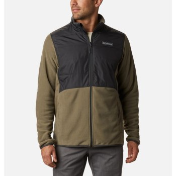 Columbia Jas Heren, Basin Butte Fleece Full Zip Grijs Groen, 52QFSLZHI